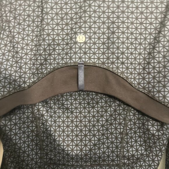 Lululemon Define Zipper Jacket Tri Geo Printed Inkwell Black Size 6 Excellent - Picture 7 of 15